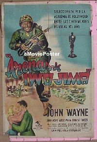 #051 SANDS OF IWO JIMA Argentinean poster '50 