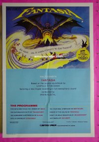 #1143 FANTASIA Aust 1sh R82 Mickey Mouse