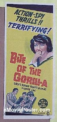 #387 BITE OF THE GORILLA Aust daybill '62 