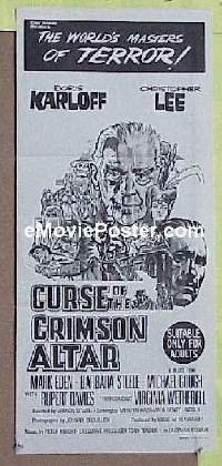 #402 CURSE OF THE CRIMSON ALTAR Aust daybill 