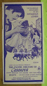 #1592 EXOTIC DREAMS OF CASANOVA Aust daybill