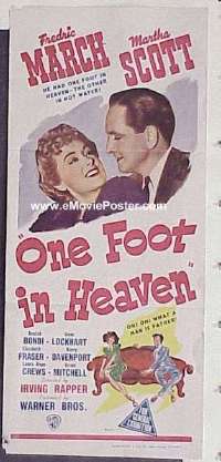 ONE FOOT IN HEAVEN Aust daybill