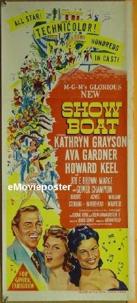 #805 SHOW BOAT daybill '51 Grayson, Gardner 