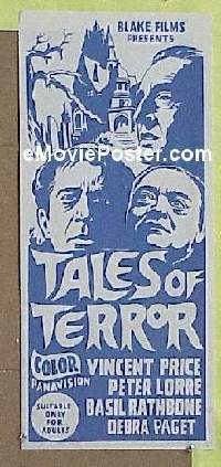 #445 TALES OF TERROR Australian daybill '62 