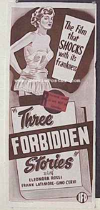 THREE FORBIDDEN STORIES Aust daybill