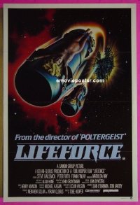 #2036 LIFEFORCE Aust 1sh '85 wild sexy image! 