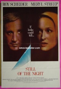 #2100 STILL OF THE NIGHT Aust 1sh 82 Scheider 