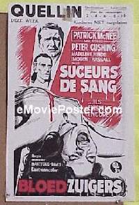 #289 BLOODSUCKERS Belgian poster '71 Cushingx 