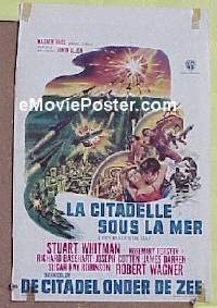 #295 CITY BENEATH THE SEA Belgian poster '71 