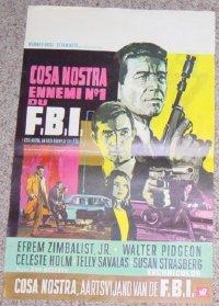 #213 COSA NOSTRA Belgian '67 Zimbalist Jr. 