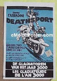 #299 DEATHSPORT Belgian poster '78 Carradine 