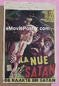 #318 HEAD Belgian poster '62 schlocky horror 