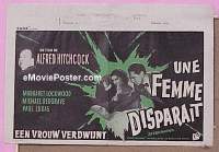 #086 THE LADY VANISHES Belgian poster R60s