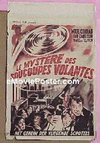 #314 FLYING SAUCER Belgian poster '50 Conrad 