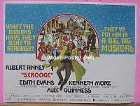 #180 SCROOGE British quad #2 '71 Finney 