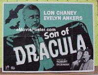 #048 SON OF DRACULA British quad R60s Chaney 