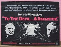 #280 TO THE DEVIL A DAUGHTER British quad '76 