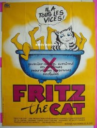 #1280 FRITZ THE CAT French 1p 72 Ralph Bakshi 