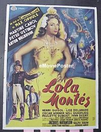 #055 LOLA MONTES French linen poster'55 Carol 