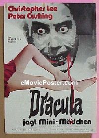 #152 DRACULA AD 1972 German poster '72 Hammer 