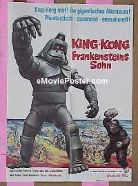 #369 KING KONG ESCAPES German poster '68 Toho 