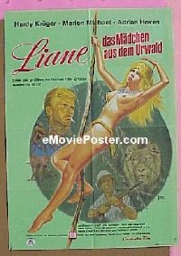 #164 LIANE JUNGLE GODDESS German poster R74