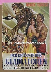 #166 MAGNIFICENT GLADIATOR German poster '64 