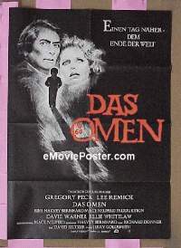 #372 OMEN German poster '76 Peck 