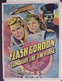 FLASH GORDON CONQUERS THE UNIVERSE Indian R60s art of Buster Crabbe & Carol Hughes!