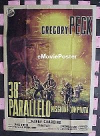 #116 PORK CHOP HILL Italian poster '59 WWII 