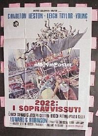 #108 SOYLENT GREEN Italian poster '73 Heston 