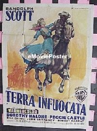 #114 TALL MAN RIDING Italian poster '55 