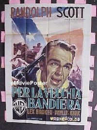 #105 THUNDER OVER THE PLAINS Italian poster 