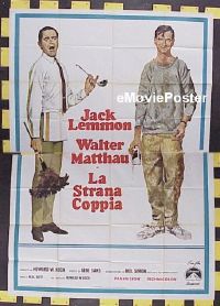 #073 ODD COUPLE Italian 2 panel '68 Matthau 