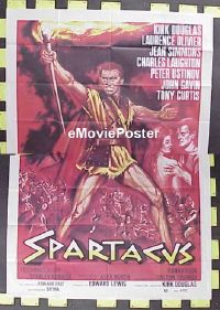 #080 SPARTACUS Italian 2 panel R70s Kubrick 