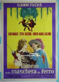 #1095 IRON MASK Italian 1p '62 Jean Marais 