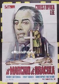 #232 SCARS OF DRACULA Italian 2panel '71 Lee 