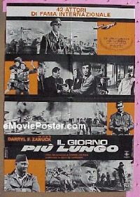 #047 LONGEST DAY Italian poster 62 John Wayne 