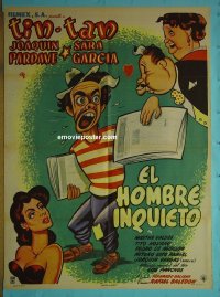 #1288 ANXIOUS MAN Mexican 1sh '53 Tin-Tan!