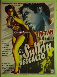 #1293 BAREFOOT SULTAN Mexican 1sh '56 Tin-Tan