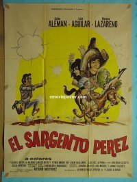 #1368 EL SARGENTO PEREZ Mexican poster Aleman