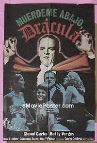 #241 DRACULA BLOWS HIS COOL Mexican poster 