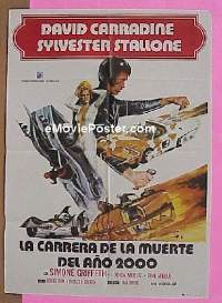 #275 DEATH RACE 2000 Spanish poster '75 