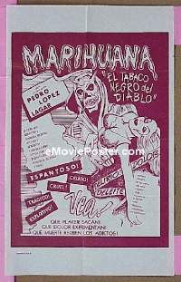 #448 MARIHUANA Spanish poster R60s cool image 