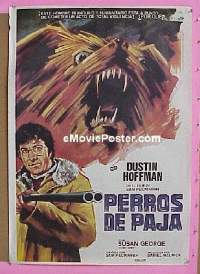 #090 STRAW DOGS Spanish 1sh '72Dustin Hoffman 