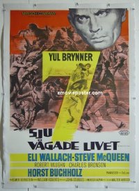 #0603 MAGNIFICENT 7 linen Swedish '60 Brynner 