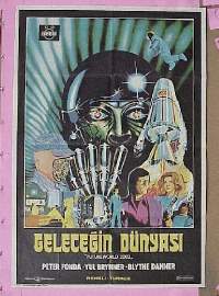 #261 FUTUREWORLD Turkish poster '76 Fonda 