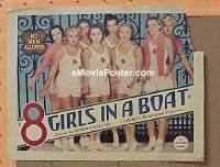 #018 8 GIRLS IN A BOAT 1/2sh '34 Wilson 