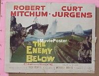 #479 ENEMY BELOW 1/2sh '58 Mitchum, Jurgens 