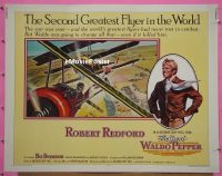 z312 GREAT WALDO PEPPER half-sheet movie poster '75 Robert Redford